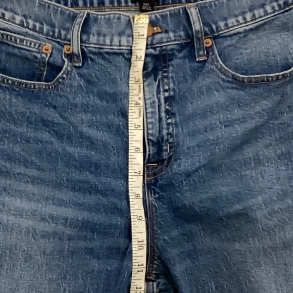 J Crew Medium Wash Full Length Wide-Leg Jeans, Size 29T - Picture 9 of 16